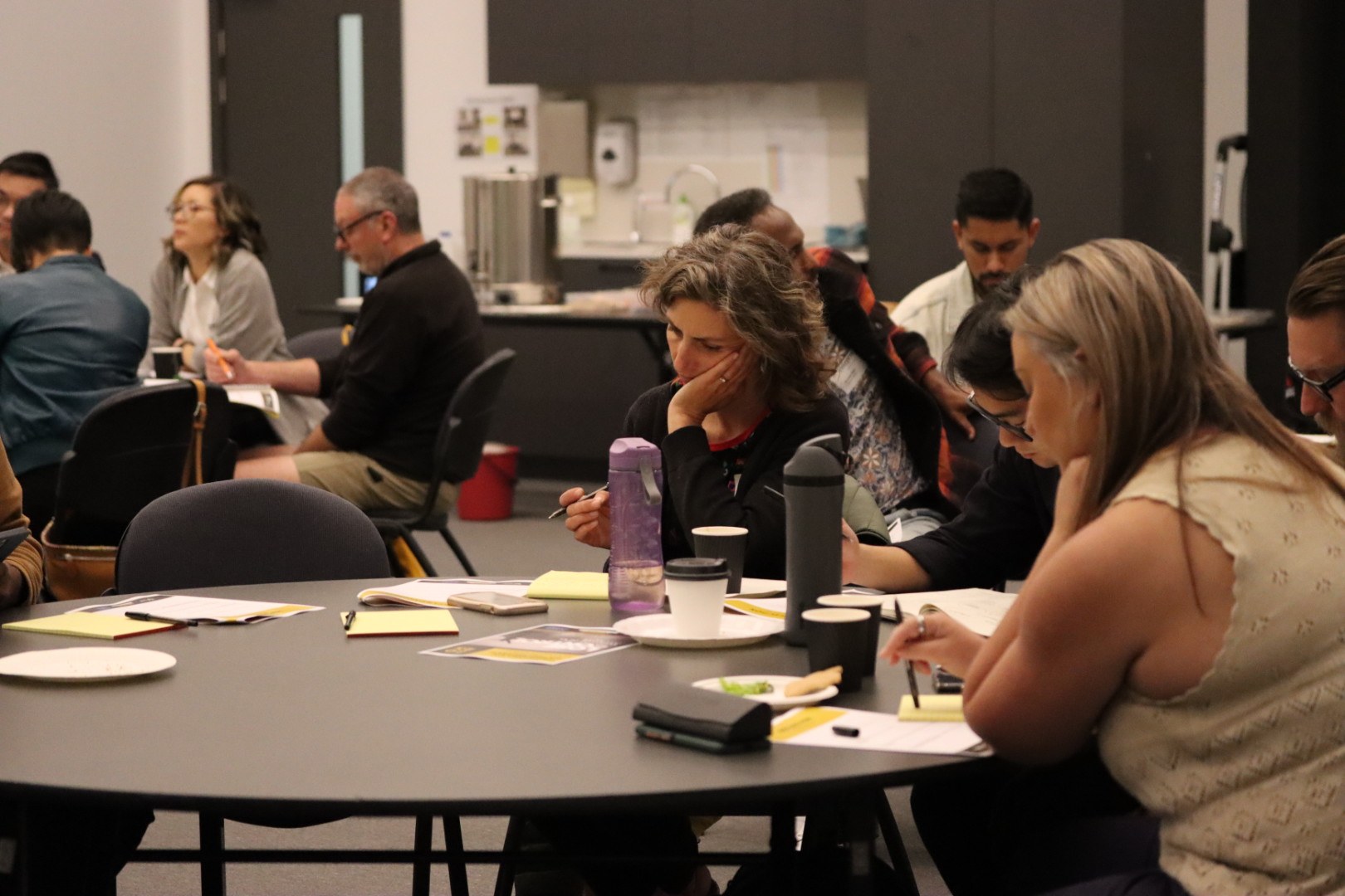Community members listening and reflecting together